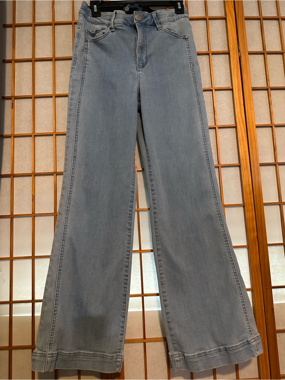 Democracy Light Blue Wide-Leg Flare Jeans